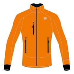 Тёплая разминочная куртка Sportful Apex WS Jacket желто-оранжевая
